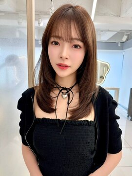 エジョン 三鷹店(Aejon) レイヤーロング/ヘルシースタイル/韓国ヘア/ベビーピンク/吉祥寺