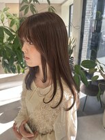 ミズチャーム(Ms.CHARM) レイヤーカット×チョコレートベージュ