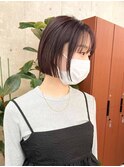 ミニボブ/オリーブグレージュ/20代30代mk65