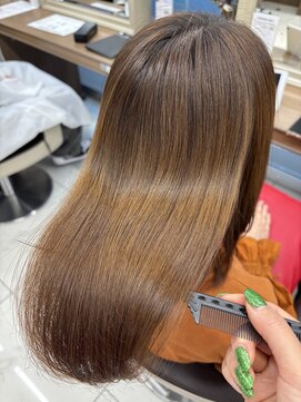 アッシュ 下北沢店(Ash) 髪質改善縮毛矯正で明るい髪でも艶々に