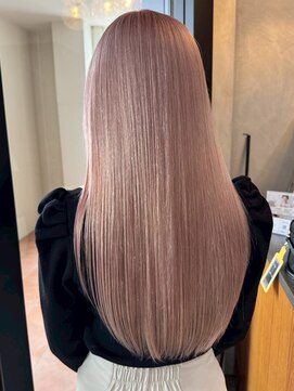 ウェイビーズ(WAVY'S) xブリーチ/ホワイトグレージュ/レイヤーカット/チェリーブラウ