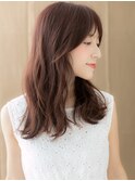 チェリーブラウンくせ毛風美髪フェミニンロング308W越谷30代40代