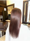 髪質改善ストレート・髪質改善カラー・ロングヘア