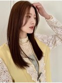 髪質改善とヘアカラーで柔らかブラウン