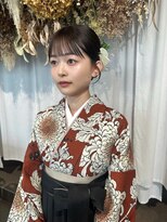 アミー 銀座(Ammy) 卒業式ヘアセット×袴着付け#お呼ばれヘア#ヘアセット#ヘア
