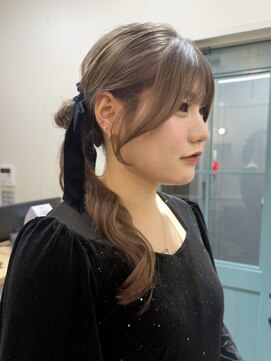 ヒョンミョン ライズバイレボ 柏西口店(hyon myon/RISEbyREVO) 顔周りカット/同窓会ヘア/ヘアセット