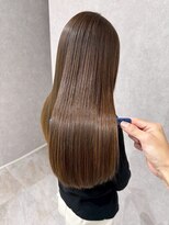 アール ヘアー デザイン(r hair design)&nbsp;サラツヤロングベージュカラーブリーチしない透明感カラー