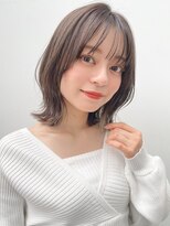 リヤン 表参道(lyann)&nbsp;イメチェン前髪ピンクベージュ外ハネボブa