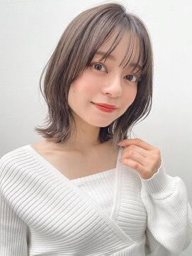 リヤン 表参道(lyann) イメチェン前髪ピンクベージュ外ハネボブa