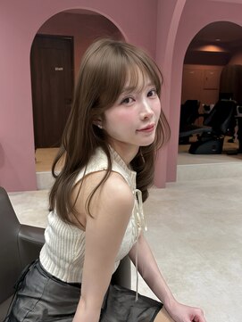 ボタン コロン 表参道 原宿(VOTAN COLON) オリーブブラウン/レイヤーカット/透明感カラー/韓国ヘア