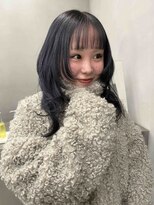 オーセン(Authen.) ネイビーパープルダブルカラーロング