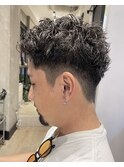 ツイストスパイラルパーマ/スパイキーショート/ツーブロック
