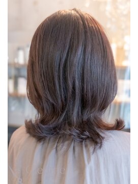 クレオメ バイ スーリール 五反田店(cleome by sourire) ♪黒髪似合わせカットデジタルパーマ小顔ココアベージュ薄め前髪