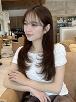 グランド(GRAND)&nbsp;セミロング30代40代ストレートレイヤー前髪なし前髪あり表参道