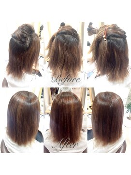 ノーブロー 酸性縮毛矯正専門技師(No.Blow) 名古屋の酸性縮毛矯正。エアリーな柔らかさで美しい美髪矯正