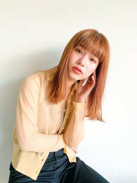 アンアミ キチジョウジ(Un ami Kichijoji) 外ハネミディアム×オレンジベージュ ○堀越太真樹