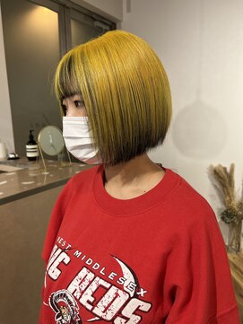 ラニヘアサロン(lani hair salon) イエロー＆ブラックグレー【天神/大名】