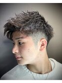 ツイストアップバングショート