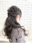 ハーフアップアレンジ