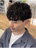 無造作パーマ波巻きパーマ波巻きスパイラルパーマツーブロック