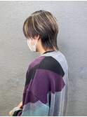 ウルフカットハイライト