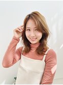 20代30代大人可愛いくびれセンター分けゆるかわパーマ