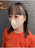 ワイドバング×フェイスフレーミング/ニュアンスカラー