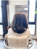 神戸 垂水 美容室 ヘアドネーションで軽いミディアムヘア