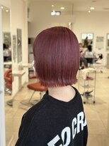 ルシードスタイル リミックス(LUCIDOSTYLE reMix)&nbsp;切りっぱなしボブ×ピンクカラー