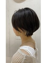 前髪 アンブレラカラー こなれミディ イメチェン ウェーブパーマ