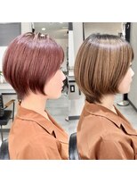 エス 天満扇町(esu)&nbsp;小顔ショート　30代40代50代　大阪ショート