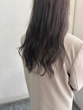 キャンバス バイ ネオリーブ 横浜西口(Canvas by neo.) ロングヘア ブリーチなし ミントグレージュ 横浜 秋冬カラー