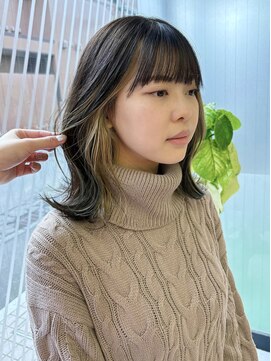 ハル 南平岸(HARU) さり気ないベージュインナーカラー