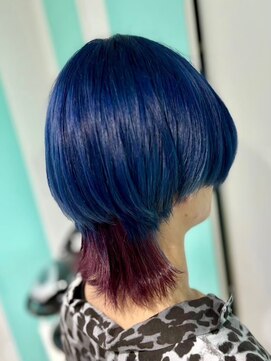 マティーナ ヘアー 池袋(Matina hair) 【ネイビーウルフ】池袋美容室