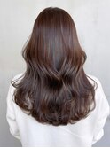 ロング顔周りレイヤー美髪くびれヘア_ba376721