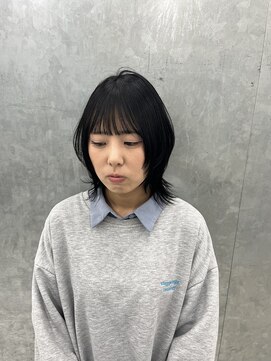 バサ 池袋東口店(BASSA) 【Kansaku】黒髪ウルフヘア