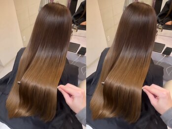 髪屋 紬の写真/【髪質改善◆最上級】髪質改善カラー&酸性ストレートで扱いやすいまとまる潤い髪を！憧れの美髪へ。