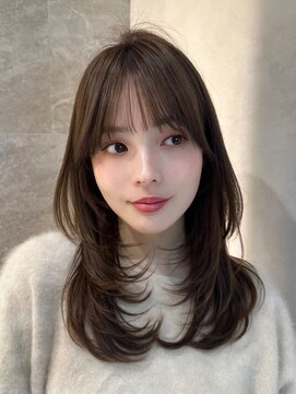 ロンド ルージュ 銀座店(Lond rouge) ハイレイヤーレイヤーカットくびれヘア韓国ヘアシースルーバング