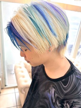 シャルティア 岩国(SHALLTIA) ハイトーン/ブリーチ/ブロンド/寒色系カラー/デザインカラー