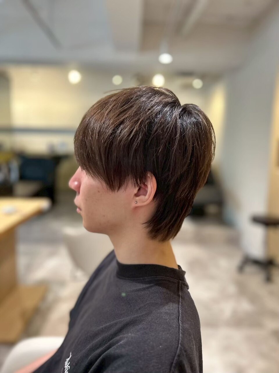 20代30代40代◎マッシュウルフカット明るめブラウンカラー