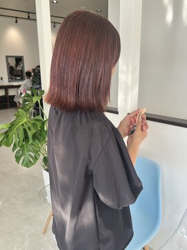 エミュ(emu.) 【秋香る】白髪カバーピンク×ボブ