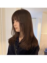 ニコ シモノセキ(NIKO Shimonoseki) レイヤーカット/ブラウンカラー/ショコラブラウン