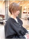 ショートボブ/前下がりボブ/小顔カット/似合わせカット/韓国ヘア