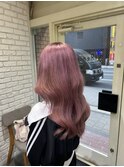 ピンクベージュ【10代20代ダブルカラー&ブリーチ/札幌大通
