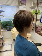 サロン ド シルク 絹延橋美容室/オリーブオレンジ/ピンクメッシュ/赤味消し