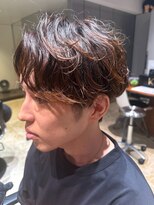 ナチュラル ヘアーデザイニング(Natural hair designing)&nbsp;シャドウパーマで魅せる色気ニュアンスショート/メンズマッシュ