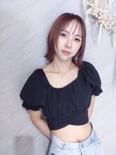 ハイストリートヘア(High street Hair) レイヤーボブ+ミントブラウン