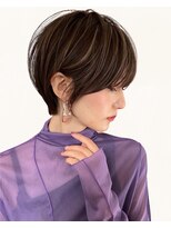 ルーラー ウィズ ジル ブラン(ruler. with JIL BLAN)&nbsp;顔まわりカットミディアムレイヤー髪質改善グレージュカラー