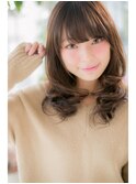 大人ガーリー×鎖骨ミディアム×ゆるふわウェーブ