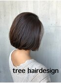 『Tree hairsalon 』ノンブロー 大人 ボブ 本厚木